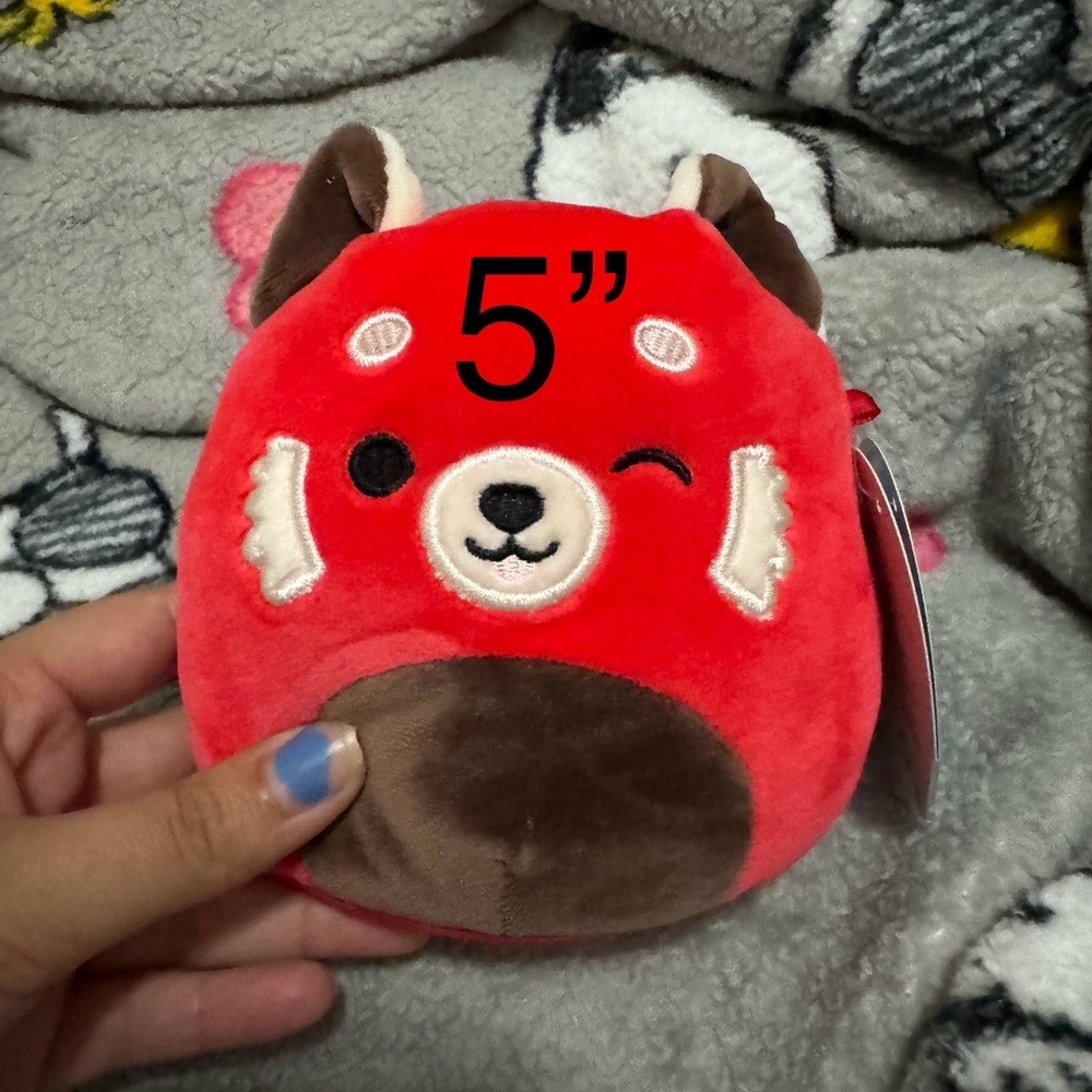Squishmallows Cici 5” Red and Brown Stuffed Red Panda
